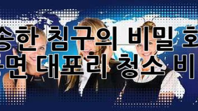 🛌 뽀송한 침구의 비밀! 화순 동면 대포리 청소 비법 🧺✨